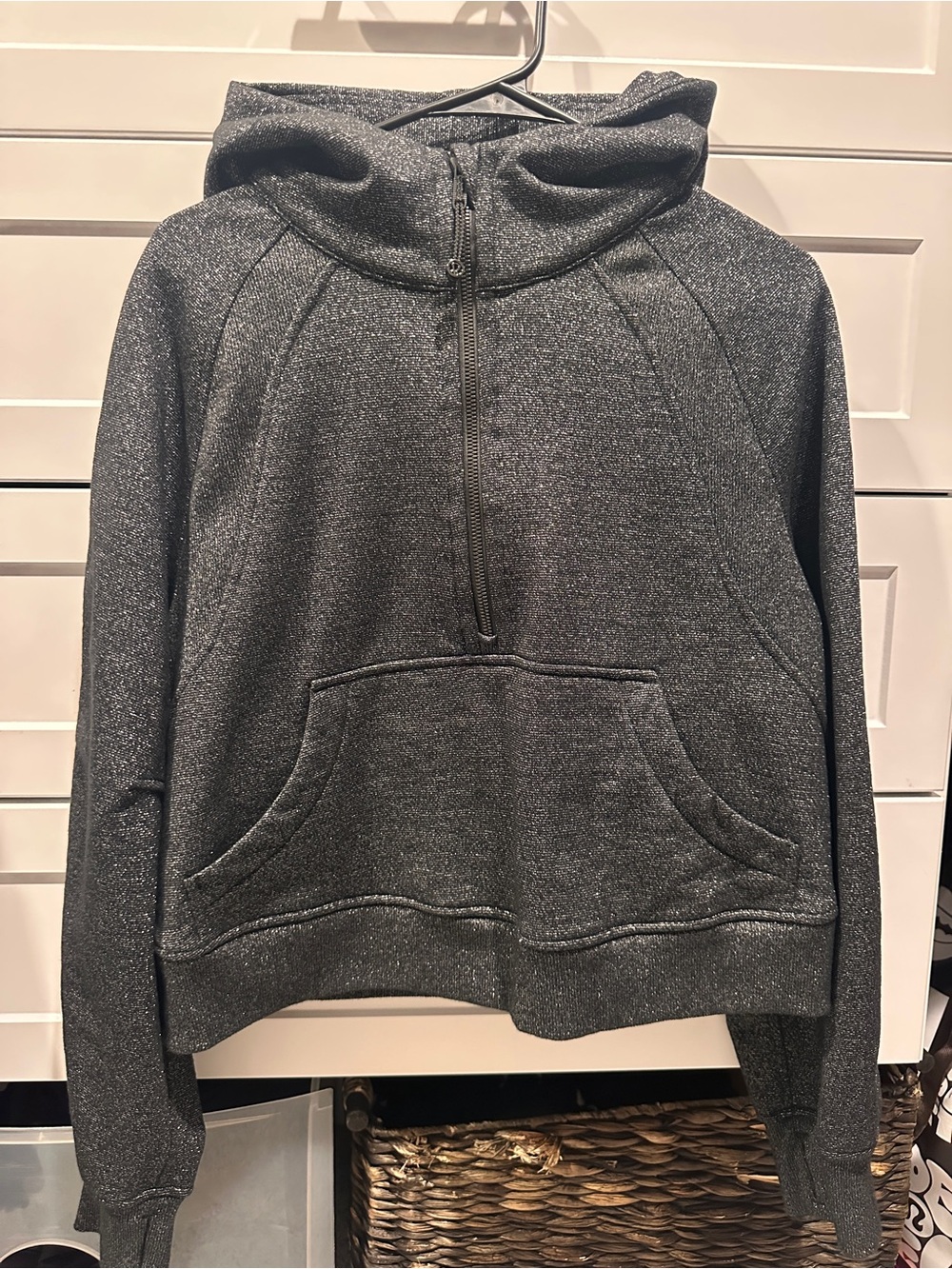 lululemon athletica Sparkle Half-Zip Hoodie Sweater - Dark Gray